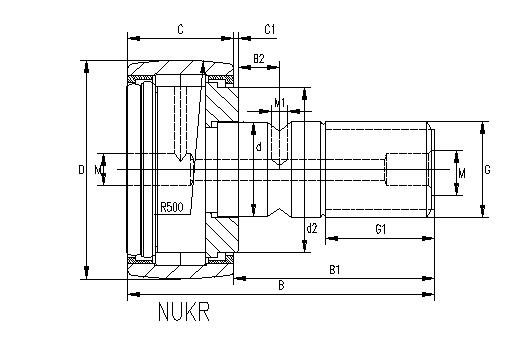 NUKR系列曲线滚轮轴承