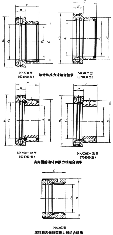 滚针-推力球轴承